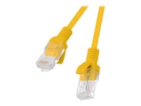 Lanberg - Patch-Kabel - Rj-45 (Hane) Till Rj-45 (Hane) - 5 M - 4.8 Mm - Utp - Cat 5E - Tvinnad, Hakfri, Formpressad - Ral 1028, Orange