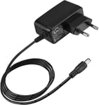 Adaptateur D'Alimentation Cc 12V 1A Pour Caméra De Sécurité Ip/Cctv, Cordon D'Alimentation Ac/Dc De 1,5 Mètre, Chargeur Mural, Sortie Dc 12V/1A, Noir, Entrée Ac 100-240V/0,4A Max