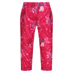 Regatta Childrens Unisex Childrens/Kids Pack It Floral Peppa Pig Waterproof Over Trousers (Pink Fusion) - Size 12-18M