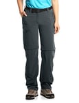 maier sports - 233003 Pantalon convertible séchage rapide et imperméable - Femme - gris (Graphite-949) - 20