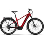 Elcykel hybrid Haibike Trekking 7 High Dynamite Red/Blue Glossy L 2025