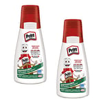 Pritt, 2 flacons de 100 g Universelle à séchage Transparent pour la Maison, l'école ou Le Bureau, Colle de Bricolage Blanche pour Les Enfants, 9H PAKC2XXST, 200g