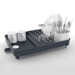 Joseph Extend Expandable Dish Drainer Rack with Removable Cutlery Grey