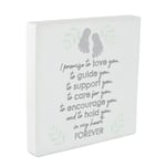 I Promise To Love You Baby Gift Idea Sentimental Hearfelt Ceramic Standing Block