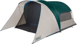 Coleman Cabin Camping Tent with Screen Room | 6 Person, Evergreen 