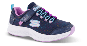 Skechers Barnesneaker Navy Multi  - Str. 29 - Tekstil/gummi/