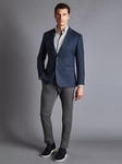 Charles Tyrwhitt Classic Fit Herringbone Wool Texture Blazer