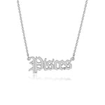 South Coast Jewellery Pisces Zodiac Horoscope Birth Star Sign Necklace Silver Stainless Steel