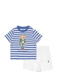 Polo Bear Cotton Tee & Mesh Short Set Patterned Ralph Lauren Baby