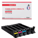 NOPAN-INK - Toner x5 TN-318 (TN318) Noir (x2) + Cyan + Magenta + Jaune compatible pour Konica Minolta Bizhub C20, 20 P, 20