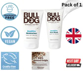 1 x Bulldog Sensitive Moisturiser 100ml & Facewash for Irritation-Free Skin Care