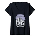 Womens Kombucha Starter Kit for Tea Drink Lover Kombucha V-Neck T-Shirt