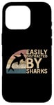 Coque pour iPhone 16 Pro Retro Vintage Easily Distracted By Sharks Hammerhead Shark