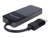 Delock Displayport 1.4 Splitter 1 X Displayport In > 3 X Displayport Out - Video/Lyd-Splitter - 3 X Displayport - Stasjonær