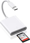 USB C Lecteur de Carte SD, Adaptateur Micro SD vers Type C OTG, Adaptateur Carte de Caméra SD pour Cartes SDHC SDXC TF Compatible avec iPhone 15 Plus Pro Max MacBook Air Pro Galaxy S24 S23