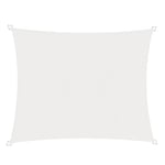 Windhager Voile d'ombrage Cannes, Blanc, Rectangulaire, Tissu de Polyester Enduit, 3 x 2 m, 180 g/m², Protection Solaire pour Jardin, terrasse ou Balcon