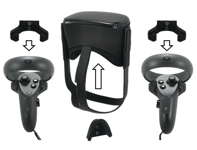 Wall Mount Wall Bracket for Oculus Quest Headset And Controllers In Black