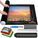 MEISHANG Jigsaw Feutre Tapis,Jigsaw Feutre Tapis,Jigsaw Roll,Puzzle Roll up Mat,Puzzle Roll,Tapis de Puzzle 2000,Tapis de Puzzle