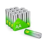 GP Batteries AA 1.5 V Super Alkaline Longlife G-TECH Technology, Pack of 16 Mignon AA Batteries R6