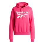 Reebok IDENTITY BIG LOGO FLEECE HOODIE BOLD PINK Female TRAINING TRACK TOPS