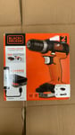 Black+ Decker BDCDD12S1 12v drill driver + USB battery pack system