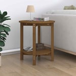 vidaXL Coffee Table Honey Brown 脴 55x60 cm Solid Wood Pine NEW