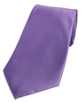 Lilac Premium Pastel Purple Plain Square Designer 8.5CM Tie Silky Mens Gift 750