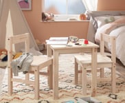 Argos Home Kids Scandinavia Solid Wood Table & 2 Chairs-Pine