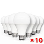 10 st LED-lampor E27 AC220V 240V Glödlampa Verklig Effekt 20W 18W 15W 12W 9W 5W 3W Lampada Vardagsrum Hem LED Bombilla 12W E27  220V