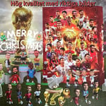 Gos- Högkvalitativ VM 2024 adventskalender Fotbolls-VM Jul Blind Box Messi, Haaland, Mbappe，Cairo etc I