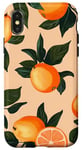 Coque pour iPhone X/XS Motif orange et agrumes