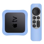 Trolsk Set-top Box + Silikone etui (Apple TV 4K (2021)) - Blå