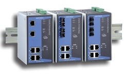 MOXA – Industrial Swicth with PoE and Fiber, 4x PoE RJ45, 2x Single-Mode (EDS-P506A-4PoE)