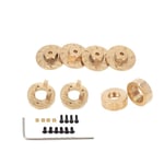 Tlily - 8 PièCes Roue en Laiton 7Mm Adaptateur Hexagonal Contrepoids FuséE de Direction pour mini-z 1/18 1/24 rc Voiture Mises à Niveau