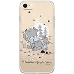 Original Disney Winnie The Pooh TPU Case for iPhone 7, iPhone 8, iPhone SE2, Liquid Silicone Cover, Flexible and Slim, Protective for Screen, Shockproof and Anti-Scratch Phone Case