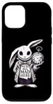 iPhone 15 Pro Alice in Wonderland - We're All Mad Here Rabbit Hatter Quote Case