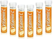 UK 120 Vitamin C Orange 1000mg Effervescent Tablets 6 Packs Of 20 HIGH Strength