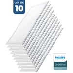 Barcelona Led - Lot de 10 - Panneau led 120x30 extra-plat - Driver Philips - 44W - Blanc Froid