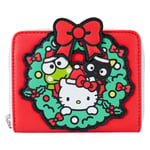 Loungefly Sanrio Hello Kitty & Friends Holiday Wreath Zip Around Wallet Purse