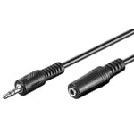 Rallonge audio Jack 3.5 mm stéréo mâle/femelle (2 mètres)