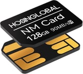 Carte NM 128Go 90Mo/S Nano Carte mémoire Nano Carte Uniquement Convient pour Huawei P30/P40/P50 series/Mate20 Series/Mate30 Series/Mate40/Mate40pro Nano 128GB Card