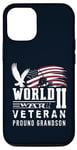 iPhone 12/12 Pro World War II 2 Veteran Proud Grandson Service Eagle Flag Case