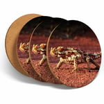 4 Set - Australian Thorny Devil Cool Coasters -Kitchen Drinks Coaster Gift #3015