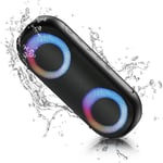 NOTABRICK Bluetooth Speaker with Lights, Portable Speakers Wireless Bluetooth 5.