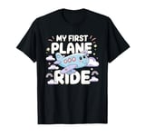 My First Plane Ride Cute Aviation Adventure T-Shirt