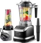 AMZCHEF Blender Smoothie Maker with Two Ways, 2000W Blenders for Kitchen with 3