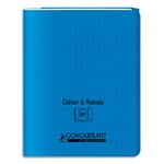 Oxford Cahier - 17x22 48 pages 90g Seyès couverture polypro bleue avec rabat