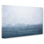 Ocean Rain in Cambodia in Abstract Canvas Print for Living Room Bedroom Home Office Décor, Wall Art Picture Ready to Hang, 30 x 20 Inch (76 x 50 cm)