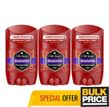 Old Spice Rockstar Bâton Déodorant Alu-Free Frais Longue Durée 50ml 3-pack