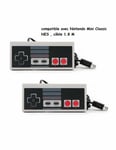 2X Manettes Nes Classic Mini Compatible pour Nintendo Wii  / WiiU - 1.80m